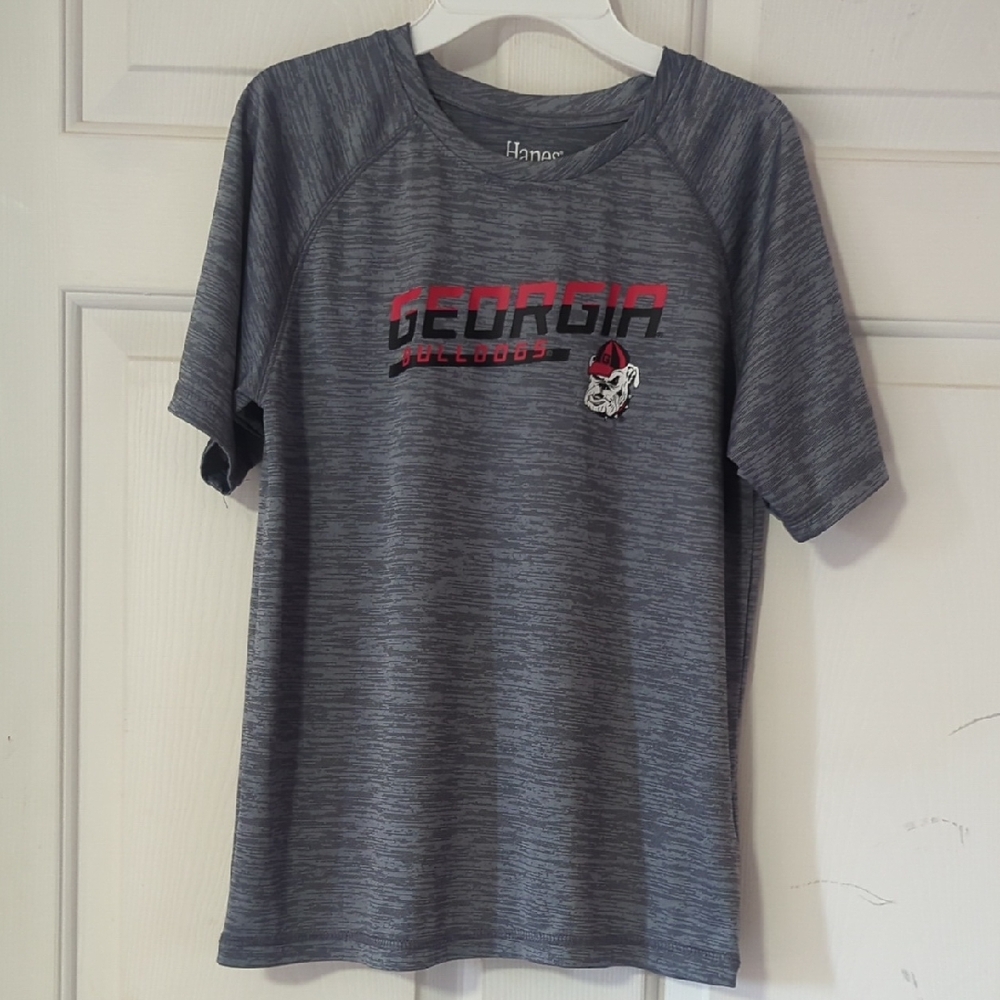Georgia Bulldogs Short Sleeve Tees in Gray and Red